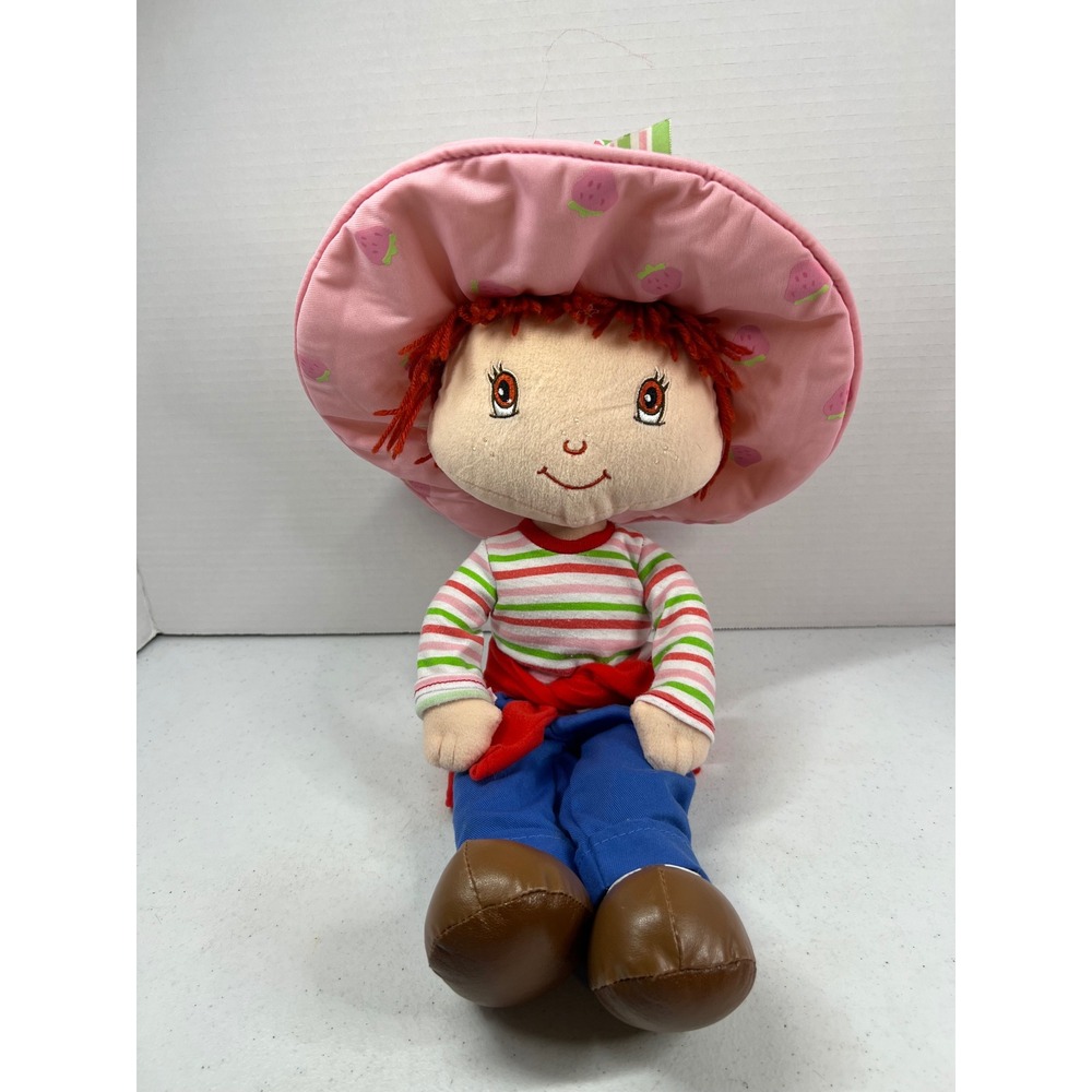 Strawberry Shortcake Plush Doll 2003 Fun-4-All 19 Inch Rag Doll Vintage Style
